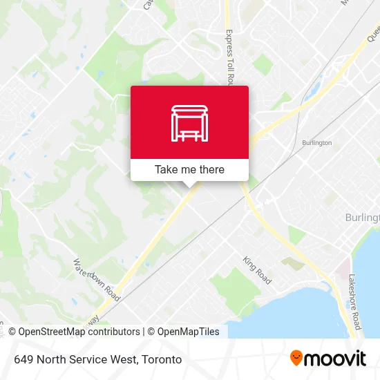 649 North Service West map