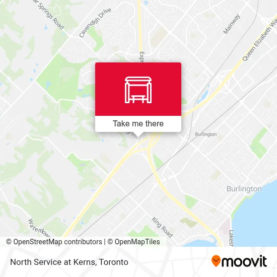 North Service at Kerns map