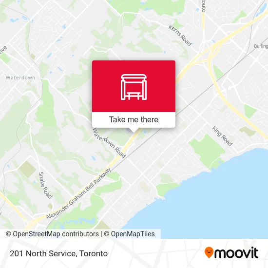 201 North Service map