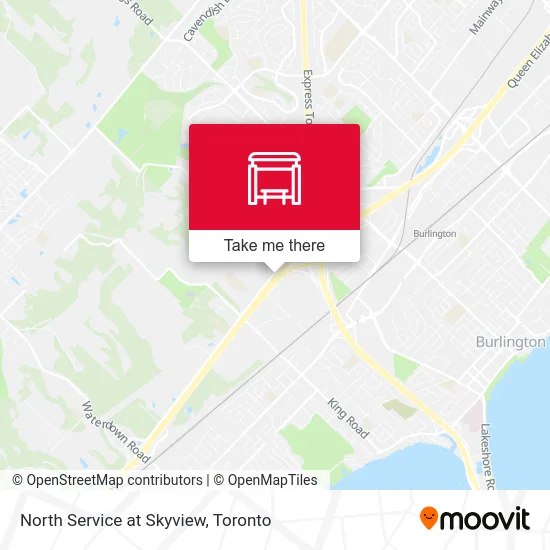 North Service at Skyview map