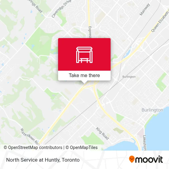 North Service at Huntly map