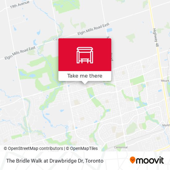 The Bridle Walk at Drawbridge Dr map