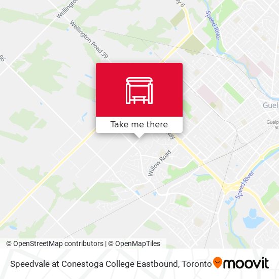 Speedvale at Conestoga College Eastbound plan