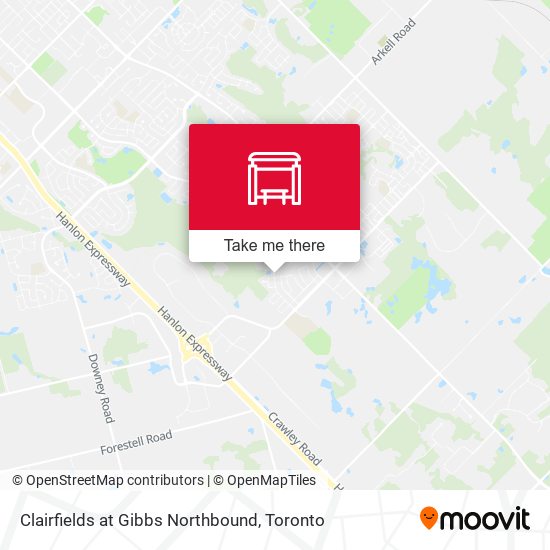 Clairfields at Gibbs Northbound map