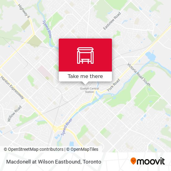 Macdonell at Wilson Eastbound plan
