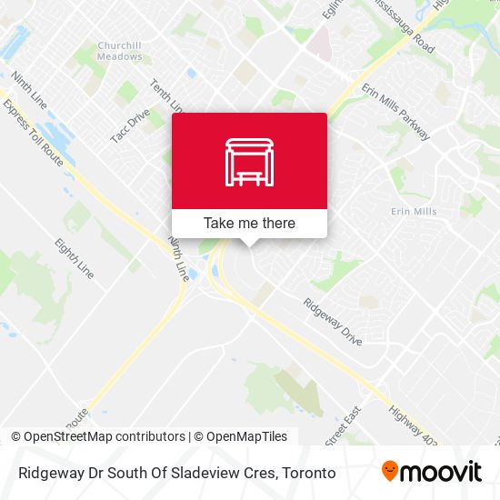 Ridgeway Dr South Of Sladeview Cres map
