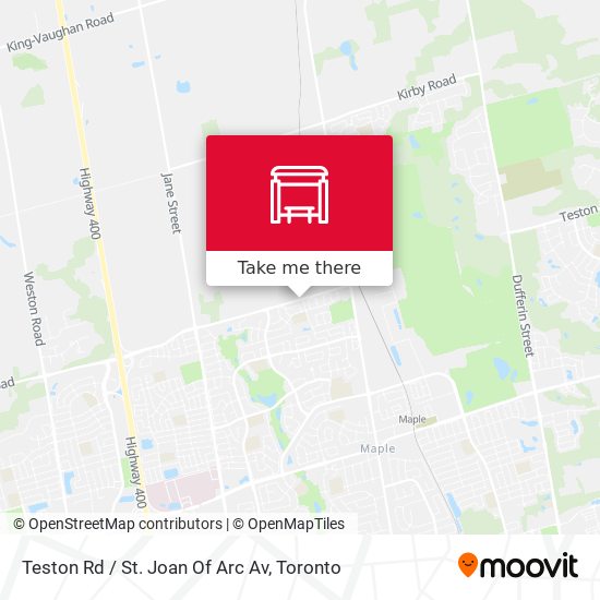 Teston Rd / St. Joan Of Arc Av map