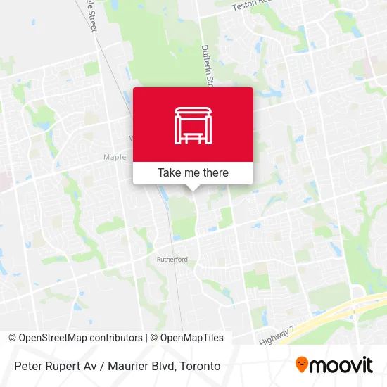 Peter Rupert Av / Maurier Blvd map