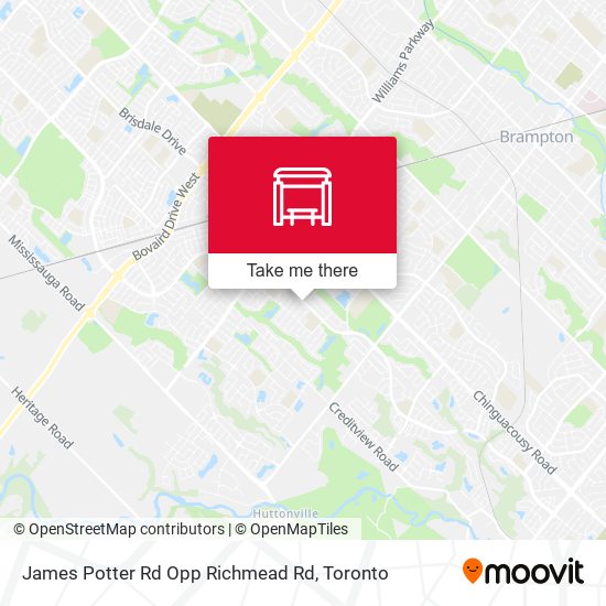 James Potter Rd Opp Richmead Rd map