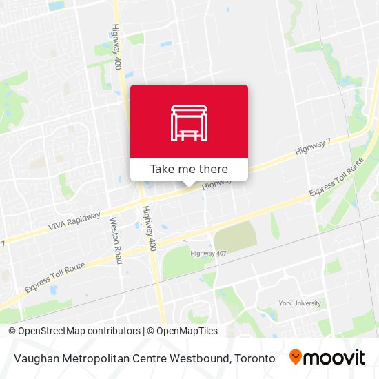 Vaughan Metropolitan Centre Westbound plan