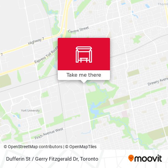 Dufferin St / Gerry Fitzgerald Dr map