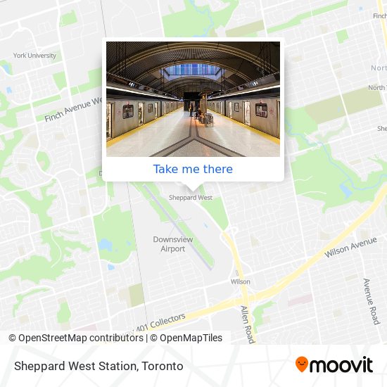 Sheppard West Station plan