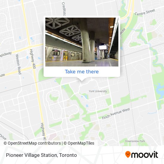 Pioneer Village Station map