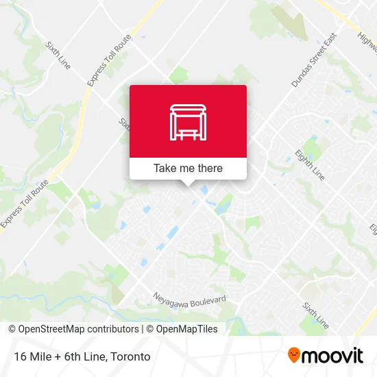 16 Mile + 6th Line map