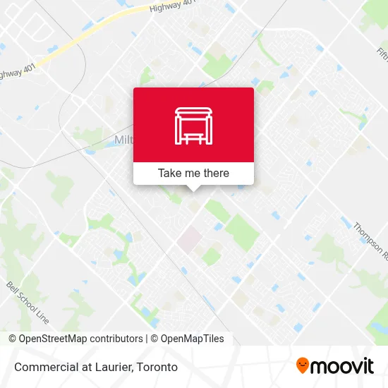 Commercial at Laurier map