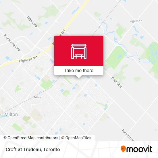 Croft at Trudeau map