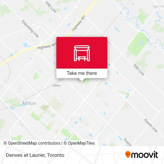 Denves at Laurier map