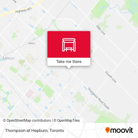 Thompson at Hepburn map