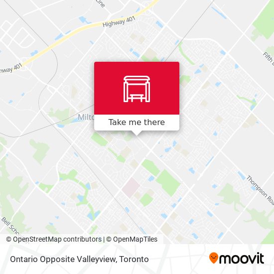Ontario Opposite Valleyview map