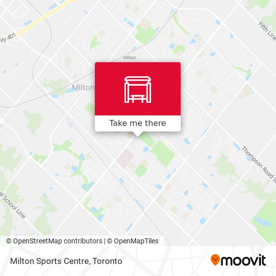 Milton Sports Centre map