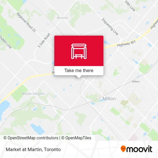 Market at Martin map