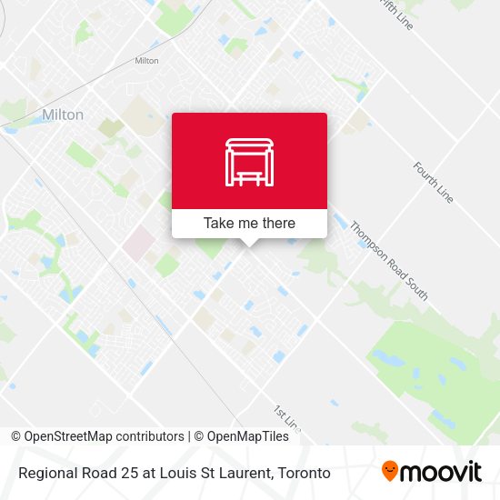 Regional Road 25 at Louis St Laurent map
