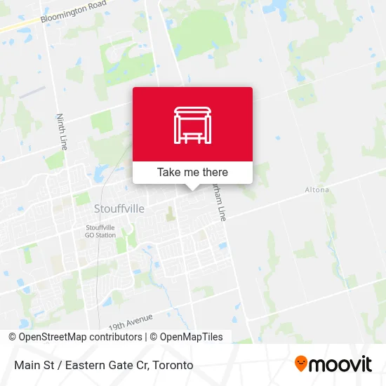 Main St / Eastern Gate Cr map