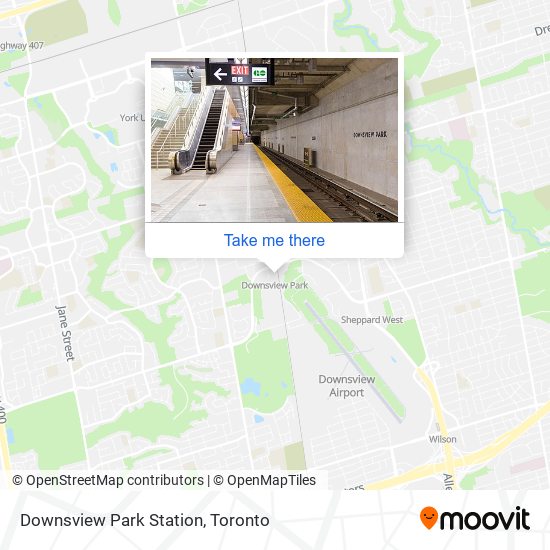Downsview Park Station map