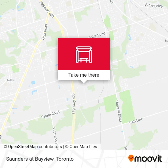 Saunders at Bayview map