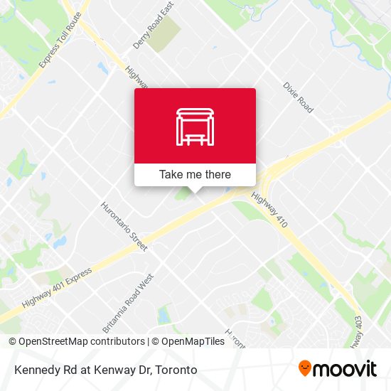 Kennedy Rd at Kenway Dr map