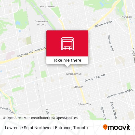 Lawrence Sq at Northwest Entrance plan