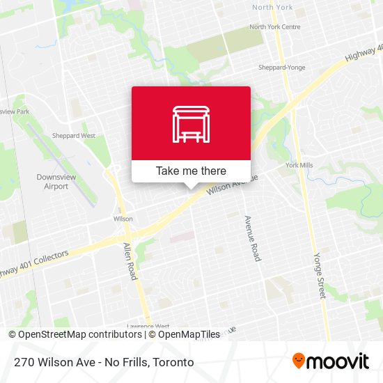 270 Wilson Ave - No Frills map