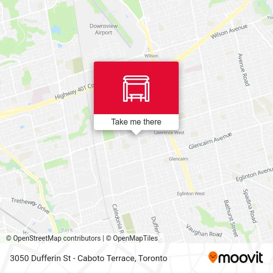 3050 Dufferin St - Caboto Terrace map