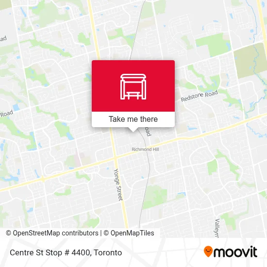 Centre St Stop # 4400 map