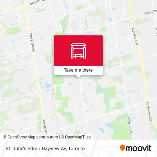 St. John's Sdrd / Bayview Av map