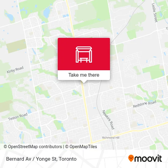 Bernard Av / Yonge St map