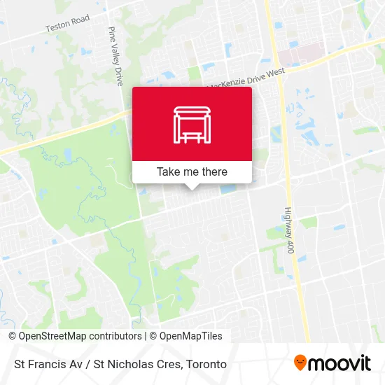 St Francis Av / St Nicholas Cres map