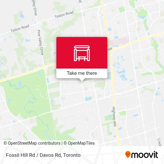 Fossil Hill Rd / Davos Rd map