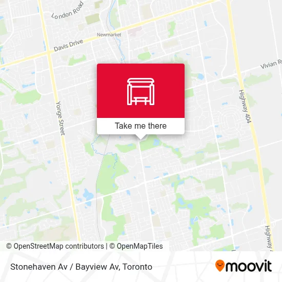 Stonehaven Av / Bayview Av map