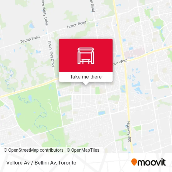 Vellore Av / Bellini Av map