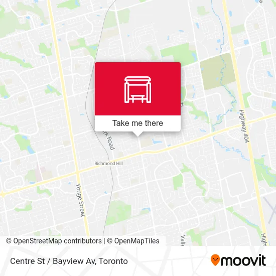Centre St / Bayview Av map