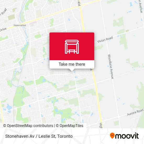 Stonehaven Av / Leslie St map