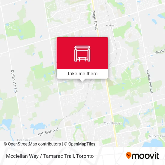 Mcclellan Way / Tamarac Trail map