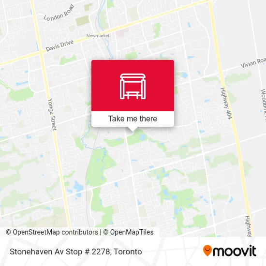 Stonehaven Av Stop # 2278 map