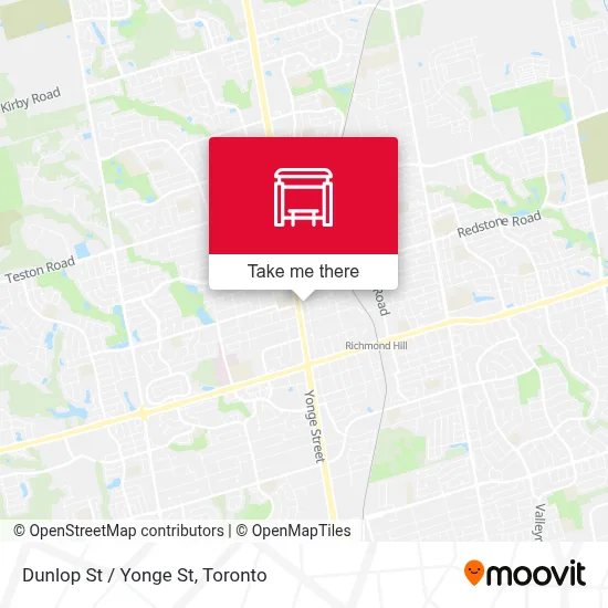 Dunlop St / Yonge St map