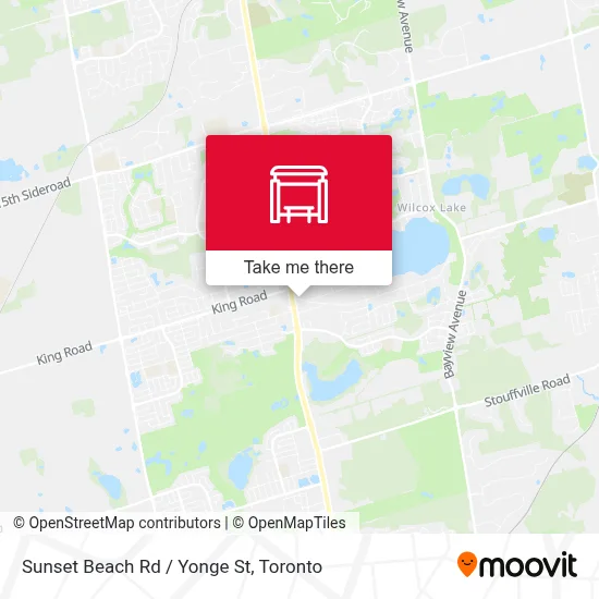 Sunset Beach Rd / Yonge St map