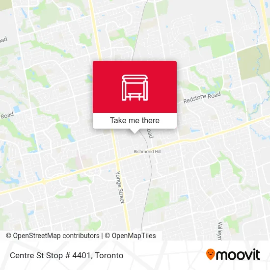 Centre St Stop # 4401 map