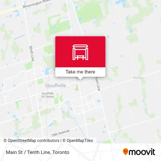 Main St / Tenth Line map