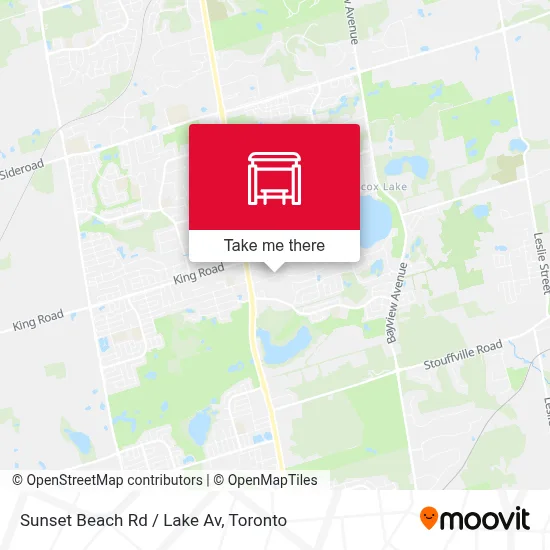 Sunset Beach Rd / Lake Av map