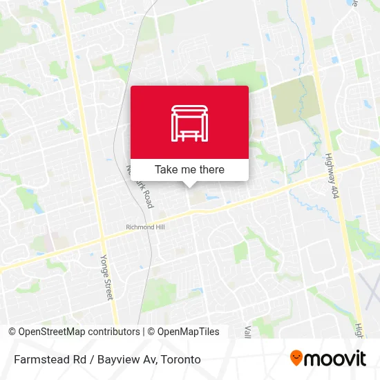 Farmstead Rd / Bayview Av map
